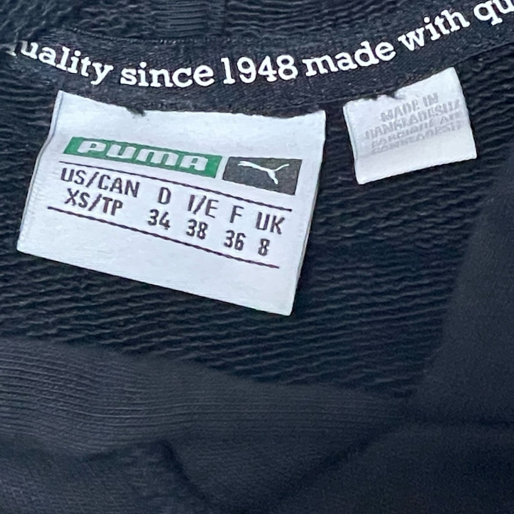 Puma Black Hoodie with Gold Logo - Picture 6 of 6